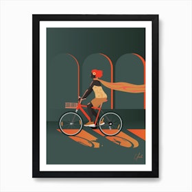 A ride of freedom, Portraits of a Black Woman Art Print
