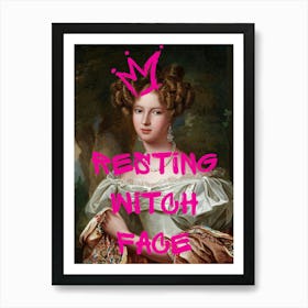 Resting Witch Face Art Print