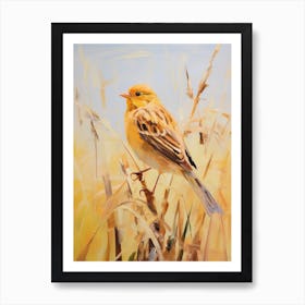 Bird Painting Yellowhammer 1 Art Print