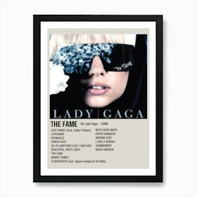 The Fame By Lady Gaga • 2008 Poster Art Print