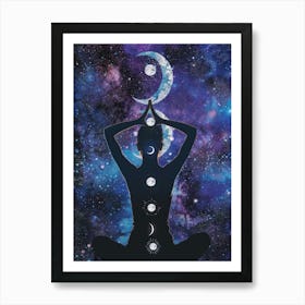 Yoga Woman In Yoga Pose 1 Art Print