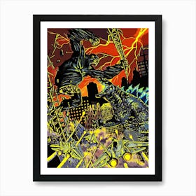 godzilla 5 Art Print