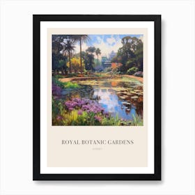 Royal Botanic Gardens Sydney Australia 4 Vintage Cezanne Inspired Poster Art Print