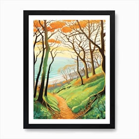 The Isle Of Arran Scotland 2 Hike Illustration Art Print