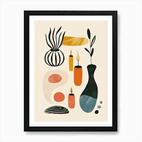 Abstract Vases And Objects 12 Art Print
