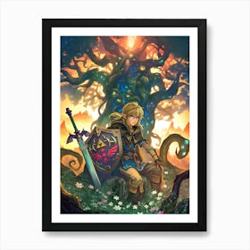 Legend Of Zelda Breath Of The Wild Art Print