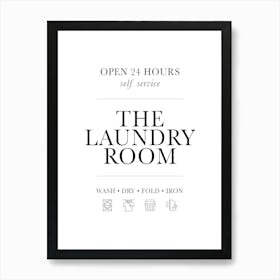 Laundry Room Sign Art Print