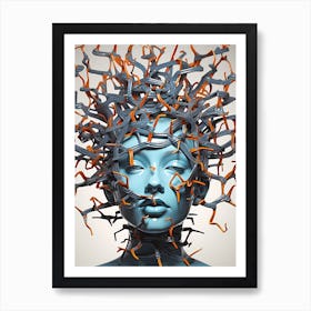 Woman'S Head Art Print