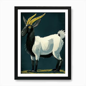 Goat Illustration Art Print