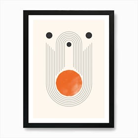 U orange Art Print