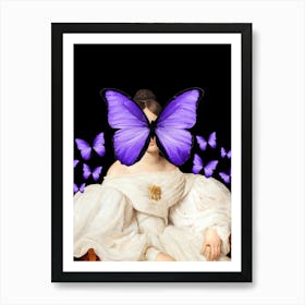 Butterfly Lady Art Print