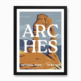 Arches National Park | Utah Desert Travel Landscape Scenery Art Print