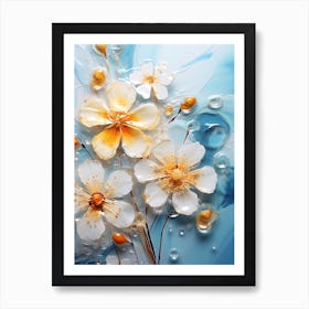 Flowers In Water 2 Art Print