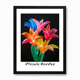 Bright Inflatable Flowers Poster Kangaroo Paw 2 Art Print