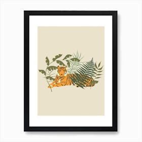 Wild Collection Resting Tiger Art Print