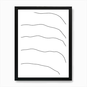 Wavy Lines 25 Art Print