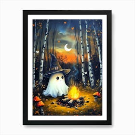 Ghost By The Campfire 1 Art Print