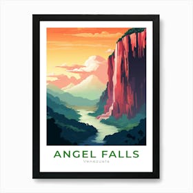 Venezuela Angel Falls Travel 2 Art Print