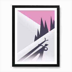 Skiers On The Slopes Art Print