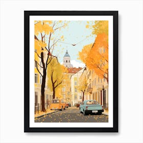 Vienna In Autumn Fall Travel Art 4 Art Print