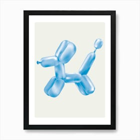 Balloon Dog Blue Art Print