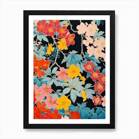 Hokusai  Great Japan Floral Japanese 15 Art Print