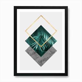 Geometric and botanical 5 Art Print