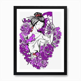 Geisha Art Print