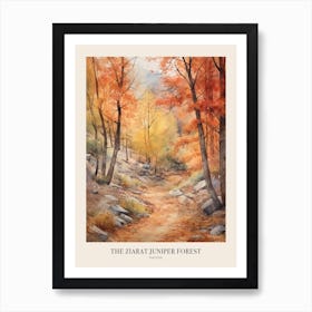 Autumn Forest Landscape The Ziarat Juniper Forest Pakistan Poster Art Print