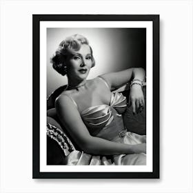 Hungarian American Actress Zsa Zsa Gabor, Circa 1952 Art Print