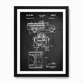 Fire Truck Patent Print Firefighter Decor Fireman Patent Firefighter Patent Firefighter Art Historical Print Patent Print Cf7721 Art Print