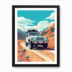 A Toyota Land Cruiser In The The Great Alpine Road Australia 2 Art Print