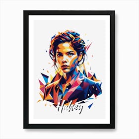 Halsey 03 Portrait Music Icon Style WPAP Pop Art Affiche