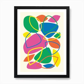 Colorful Mid Century Modern Abstract 23 1 Art Print