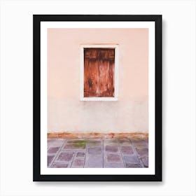 Shuttered Window Of Murano Art Print