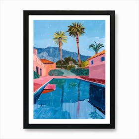 'Palm Springs Pool' 1 Art Print