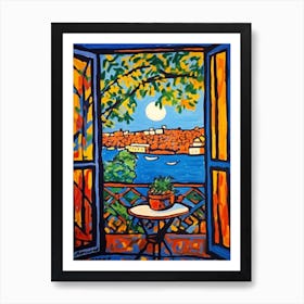 Window Stockholm Sweden In The Style Of Matisse 4 Art Print