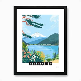 Hakone Japan 1 Colourful Travel Poster Art Print