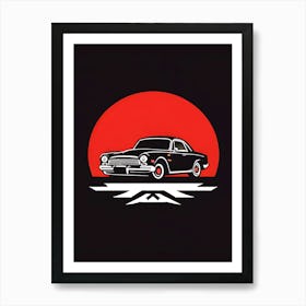 Classic Car In The Sun Art Print