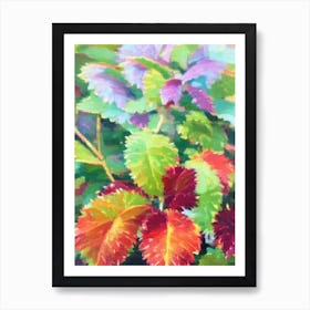 Coleus 2 Impressionist Painting Art Print