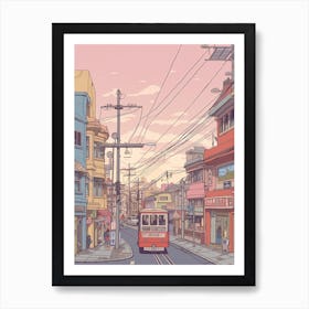 Tokyo Japan Travel Illustration 2 Art Print