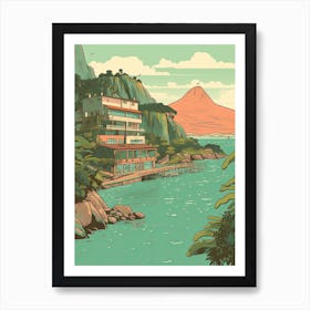 Rio De Janeiro Brazil Travel Illustration 2 Art Print