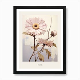 Floral Illustration Daisy 3 Poster Art Print