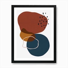 Colorful abstract shapes 5 Art Print