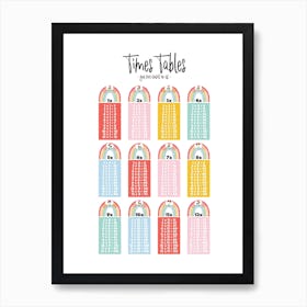 Times Tables Art Print