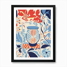 Mosaic Tiles Matisse Style Art Print