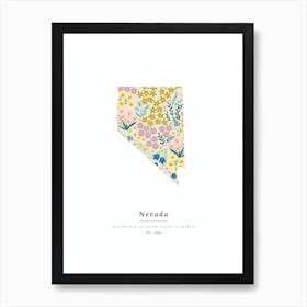 Nevada | Wildflower Mix Art Print