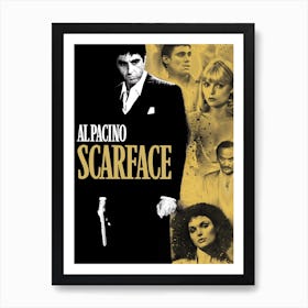 Scarface, Wall Print, Movie, Poster, Print, Film, Movie Poster, Wall Art, Art Print