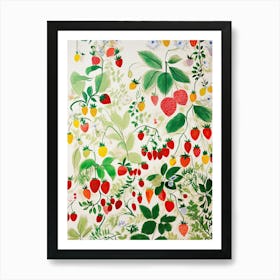 Mango Fruit Drawing 11 Art Print