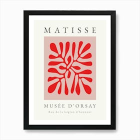 Matisse Print in Red 1 Art Print